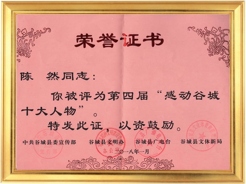 感動(dòng)谷城十大人物